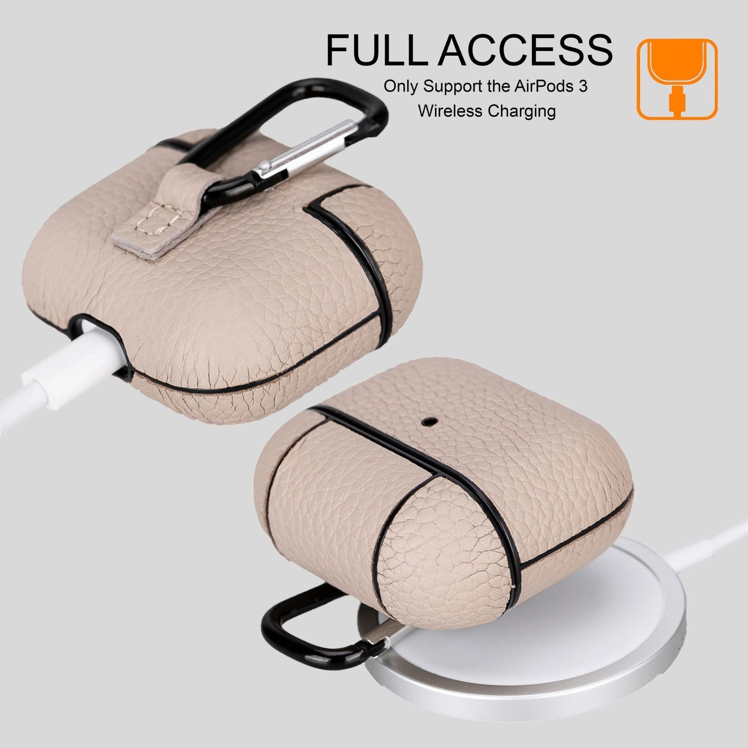 Estuche de cuero Gillette para AirPods 3