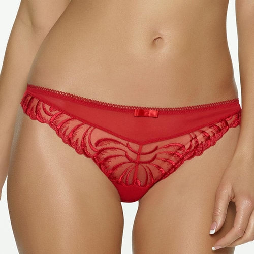 Tanga de tiro bajo de Lana transparente Felina
