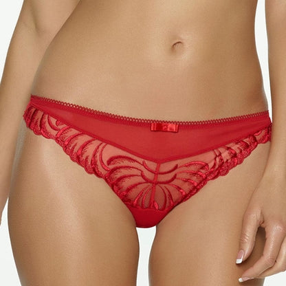 Tanga de tiro bajo de Lana transparente Felina