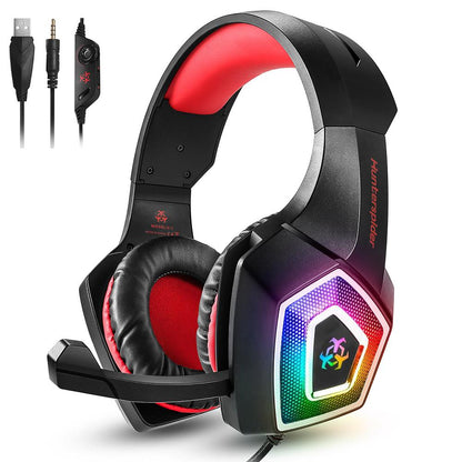 Auriculares de juego estéreo Dragon LED con micrófono