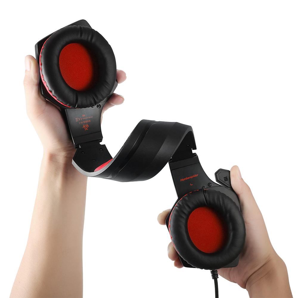 Auriculares de juego estéreo Dragon LED con micrófono
