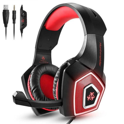 Auriculares de juego estéreo Dragon LED con micrófono