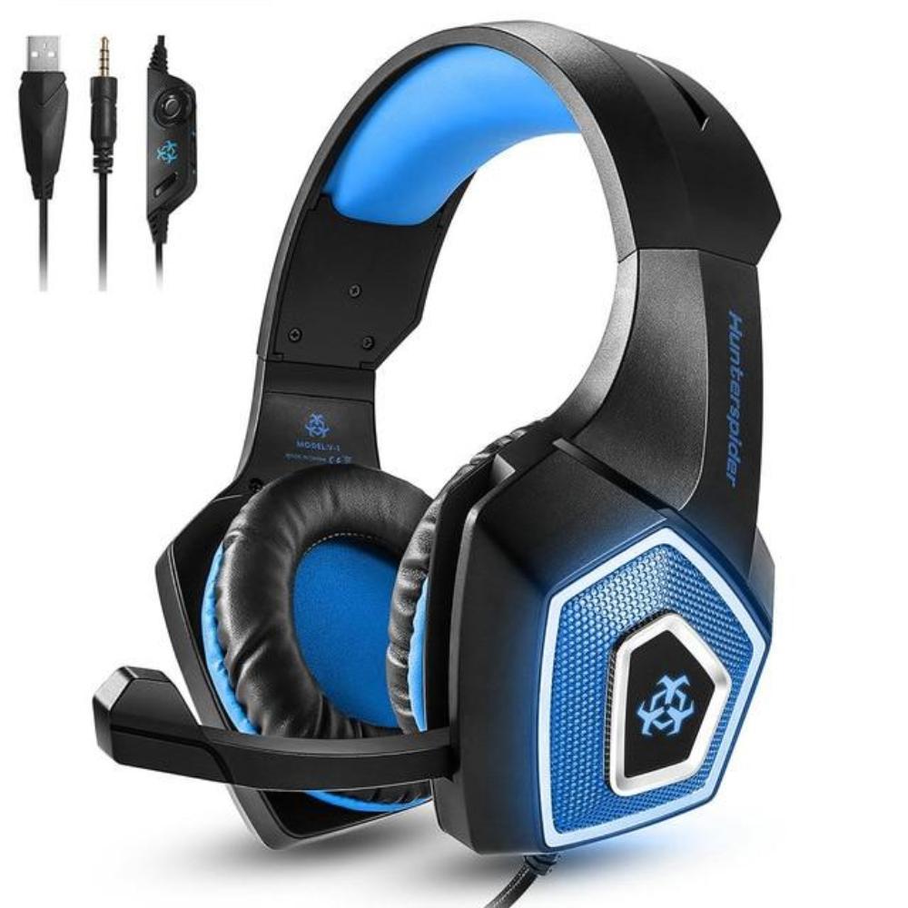 Auriculares de juego estéreo Dragon LED con micrófono