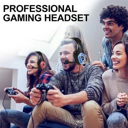 Auriculares de juego estéreo Dragon LED con micrófono