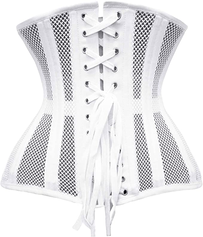 CORSÉ DE MALLA EN BLANCO